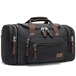 Fresion Canvas Duffel Bag for Travel - 44L Canvas Weekend Overnight Travel Bag with Shoulder Strap, Unisex