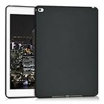 kwmobile TPU Silicone Case Compatible with Apple iPad Air 2 - Case Soft Flexible Shock Absorbent Cover - Black Matte