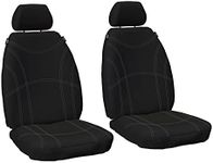 Sperling Custom Black Front Neoprene Seat Covers Compatible with Mitsubishi Triton MQ MR Dual Cab 2015-2023