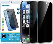 MOBISTAR® 2-Pack Privacy Screen Protector for iPhone 8 Plus/iPhone 7 Plus 5.5'', Tempered Glass Anti-Spying Black Dark Screen Film Guard