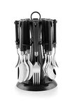 G-Aristo 24 Pc Cutlery Set- Black