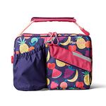 PlanetBox Insulated Lunch Bag Easy to Clean and Durable Carry Bag with Pockets for Snacks and Drinks, and Adjustable Straps Tutti Frutti