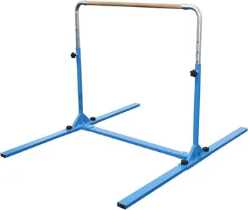 Tumbl Trak Jr. Bar PRO Adjustable Height Horizontal Gymnastics Kip Bar for The Gym for Home, Blue