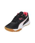 Puma Unisex Adults Solarflash Ii Indoor Court Shoes, Puma Black-Fire Orchid-Puma White-Gum, 9 UK