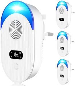Ultrasonic Pest Repeller, 4PCS Powerful Mouse Repellent Plug In Pest Control - Effective Against Mice, Rats, Mosquitoes, Spider, Cockroach, Moths, Ants Etc Insect And Pest, Harmless To Pets And Human