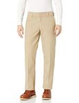 Dickies Men's Regular Fit Active Waist Work Pants, Desert Sand, 32 32
