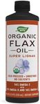 Nature's Way Organic Flax Oil Super Lignan, Cold-Pressed, and Unrefined, 24 Fl Oz