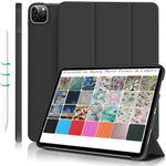 DuraSafe Cases For iPad Pro 11 inch 4th 3rd 2nd Gen Case A2759 MNXE3HN/A MNXD3HN/A A2435 MNXG3HN/A MNXF3HN/A MNXJ3HN/A A2761 A2762 MNXN3HN/A MP553HN/A A2377 MHQR3HN/A MHQT3HN/A A2228 MY232HN/A - Black