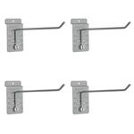 StoreWALL 7.5" Heavy Duty Slatwall Single Hook (Pack of 4)