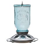 Perky-Pet Mason Jar Wild Bird Feeder, Blue, 500 g #784