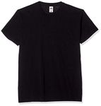 Fruit of the Loom Men's Original Tee, 5 Pack T-Shirt, Black (Black 36), XX-Large (Size:2XL) (Pack of 5)