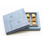 Sweetland London Baklava Bite Selection – 9 Pieces | Lebanese Baklava Treat | Gift Box | Ramadan, Mother's Day, Easter, Eid & Birthday | Fresh Handmade Chocolate Dessert | UK Made | Blue Colour Box