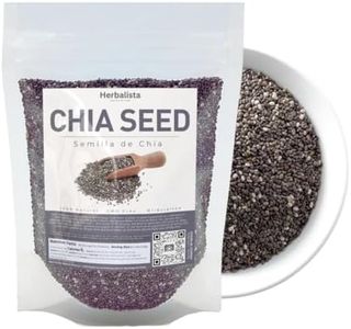 HERBALISTA - Premium Mexican Chia Seeds | Semilla de Chia 100% Natural Mexicana | Non-GMO, Gluten-Free, Vegan Superfood | High in Omega-3 & Fiber, Keto & Paleo Friendly