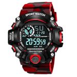 Lionmati Sports Digital Watch for Men Multi Function Digital Kids Watches 3 Stopwatch Alarm Calendar Cold Light Wrist Watches for Boys and Men Electronic Watch for Kids (Red)