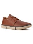 Hush Puppies Mens Briggs PT Oxford TAN Casual Shoe - 9 UK (8243102)