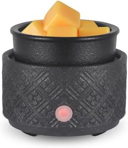 mocosa Wax Melt Warmer for Scented Wax,3-in-1Ceramic Wax Warmer Fragrances Candle Oils, Home Fragrance Wax Burner,Electric Candle Warmer as Gift for Mom Women(Black)