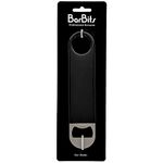 BarBits Bartender Bottle Opener - Heavy Duty Bar Blade, Professional Flair Cocktail Tool - Black Vinyl Coated