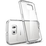 SkyTree Flexible Plain Soft Transparent Back Cover for Samsung Galaxy S6