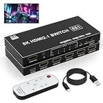 8K HDMI Switch 5 in 1 Out, 5 Port H