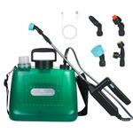 2.1 Gallon/8L Backpack Sprayer, Electric Garden Sprayer with 4 Mist Nozzles and USB Rechargeable Handle, Battery Powered Sprayer for Lawn and Garden Watering and Weeding