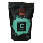 Choctura Premium Cacao Powder 22-24% Cocoa Butter Fat - 1 Kg (2.2 Lb) | Dutch Processed, Resealable Stand Up Bag, No Additives or Preservatives