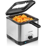 Chefman Fry Guy, The Most Compact & Convenient To Deep Fry Comfort Food, Restaurant-Style Basket With A 1.6-Quart Capacity, Easy-View Window & Adjustable Temp Control So You Can Cook To Perfection