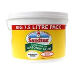 Sandtex Ultra Smooth Masonry Paint - Pure Brilliant White - 7.5 litres