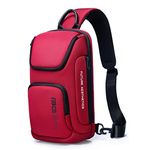 Red Lemon BANGE Sling Bag Crossbody Shoulder Messenger Waterproof Short Trip Chest Bag (Red)