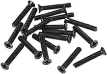 uxcell M3 x 18mm Phillips Screw Fastener Black for Laptop PC TV Fan Switch 150pcs