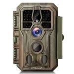 Xtellar Trail Camera 24MP 1296P IP66 Waterproof with Clear Night Vision and 3 Passive Infrared Motion Sensors for Hunting Scouting Range Control and Wildlife Researching (Camo Brown)