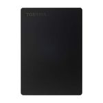 TOSHIBA Canvio Slim 1TB Portable External HDD - USB 3.0 for PC Laptop Windows and Mac, 3 Years Warranty, External Hard Drive - Black