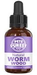 Pets Purest Natural Wormwood Formula - 100% Natural Alternative to Nasty Chemical Products - Benefits Intestinal Hygiene - For Dogs, Cats, Poultry, Birds, Ferrets, Rabbits & Pets