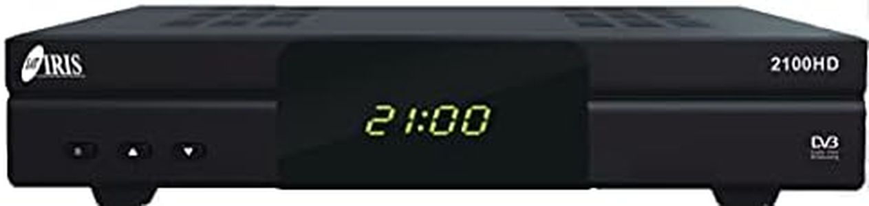 IRIS 2100 HD - Receptor Satélite Digital Full HD DVB-S2,H265, con LAN, Antena WiFi, USB, y Family Share, DLNA, garantía de Producto es Tres AÑOS del Fabricante