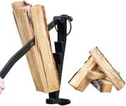 Wall Log Splitter,CEIEVER Firewood Kindling Splitter Wood Splitter Wall Mounted for Medium and Small Wood Manual Wood Splitter Manual Log Splitter Firewood Cutter for Indoor Outdoor (A)