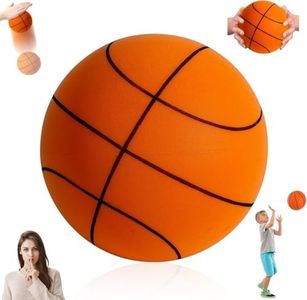 BYXIWA 2026 Silent Basketball, Quiet Foam Basketball for Indoor Dribbling Training, Soundless Airless Basketballs for Home Practice, Noise-Free Ball, Soft Durable Indoor Basketballs (Orange, NO.7)