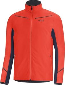 GORE WEAR Men's R3 Partial GTX I Jacket, Fireball/Orbit Blue, Large