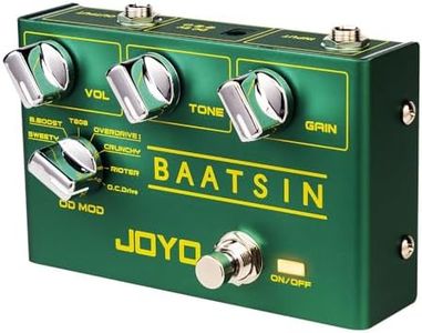 JOYO Pure Analog Overdrive & Distortion Multi Effect Pedal R Series 8 Classic OD/DS Sounds for Electric Guitar (Baatsin R-11)