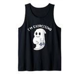 Halloween Ghost Gym Workout Funny Horror Boo Tank Top