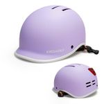 Ckorison Adult Bike Helmet with USB Rear Light, Urban Commuter Cycling Helmets for Men and Women Suitable for Scooter and Skateboard Helmet Adjustable Size 56-61cm