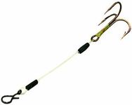 Northland Lethal Sting'r Hook - Stinger Fishing Rig for Walleye and Many Other Fish - 3pk (Bronze, Slip-On Treble - 2 5/8" Mono)