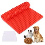 Hejo Silicone Baking Mat, Pet Treats Baking Mold Mini 1.2cm Hemisphere Silicone Mat Baking Mould for Dog Biscuits, BPA Free,Heat Resistant and Oven Available Baking Mat for Pet, with 1 Dough Scraper