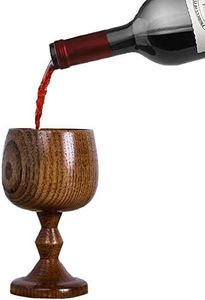 TBWHL Hand-made Jujube Wooden Wine Goblet Drinking Cup 5oz (150ml)