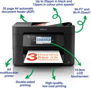 Epson WorkForce Pro All-in-One Printer – Wireless, Duplex, WF-4820DWF