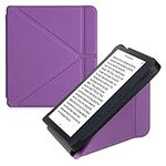 kwmobile Origami Case Compatible with Kobo Libra 2 Case - Slim PU Leather Cover with Stand - Violet