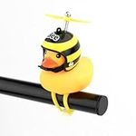 Rubber Duck Bike Bell with LED Light Cute Duck Bicycle Bell Bike Decorations Accessories Bike Handlebar Bell Duck on a Bike for Kids Toddler Sports Outdoor Duck Toys (Bee)