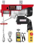 VEVOR Electric Hoist, 440 lbs 120V Electric Winch with 328 ft Wireless & 14 ft Wired Remote Control, 40 ft Single Cable Lifting Height, Single/Double Slings, Lift Hoist for Garage Warehouse Factory