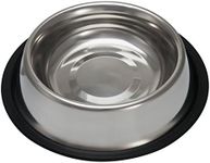 Loving Pets Standard No-Tip Dog Bowl, 32-Ounce, Nickel