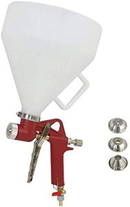 GRANOTONE Air Texture Gun with 5 Cup Capacity, Texture Spray Gun for Painting, Spray Paint Gun for Wall, Speaker DJ Cabinet, Wall, Furniture & Ceiling, Spray Gun with Handle and 3 Nozzles, Red