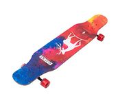 IRIS Drop Through Long-Board - Maple Skateboard with Allure Graphic Design - Complete Skateboard Cruiser for Cruising, Carving, Free-Style and Downhill, 42 Inch x 9.5 Inch (L*W)