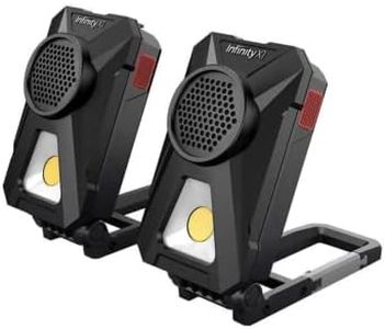 Infinity X1 Rechargeable Worklight with Bluetooth Speakers 700 Lumens (2 Pack)